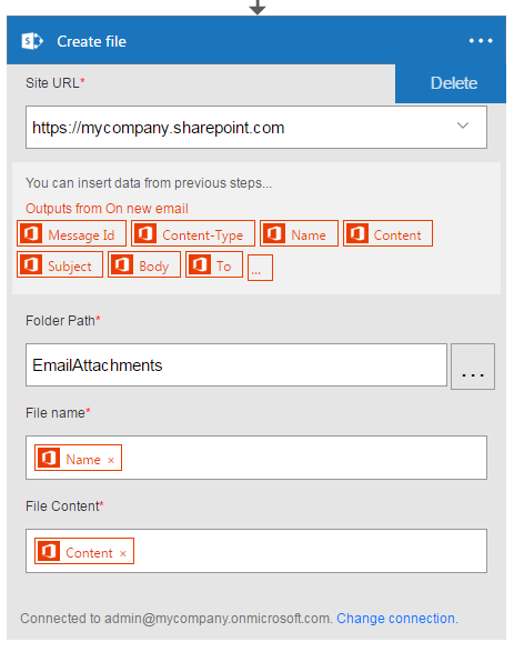 Add SharePoint Online Settings