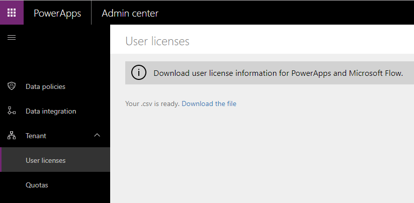 Download Active User Licenses